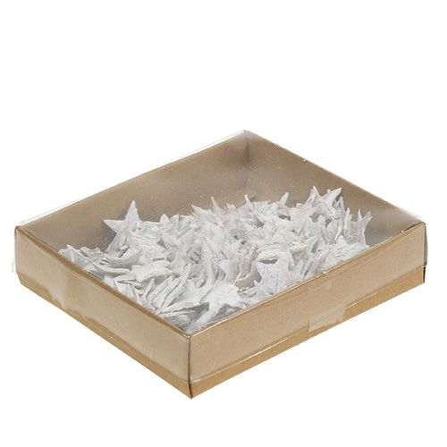 Article Étoiles bouleau mini 2cm - 2,5cm blanchies à la chaux 150 pcs