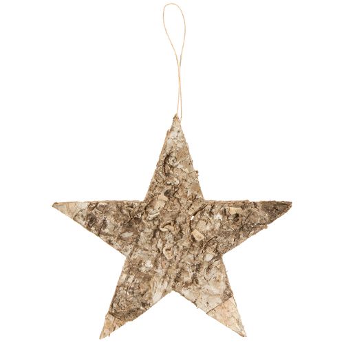 Article Étoiles de bouleau à suspendre étoiles de décoration écorce de bouleau 20cm 4 pièces