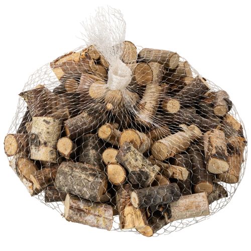 Morçeaux de bois de bouleau avec écorce pour bricolage 3 cm 300 g | Floristik24.fr