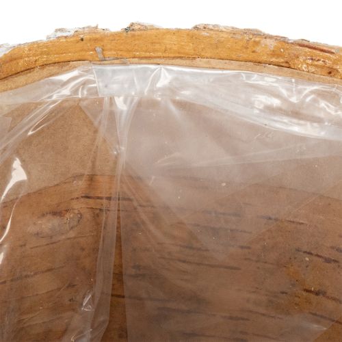 Article Pot de fleurs imitation écorce, idéal pour une décoration intérieure rustique et la mise en valeur des plantes, 12 cm, lot de 4