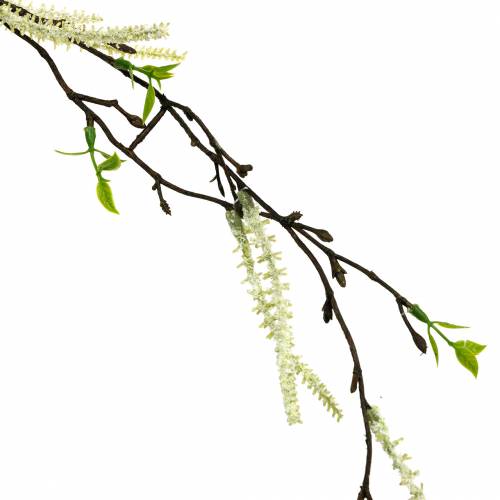 Article Branche de bouleau artificielle, branche décorative vert bouleau avec chatons L135cm