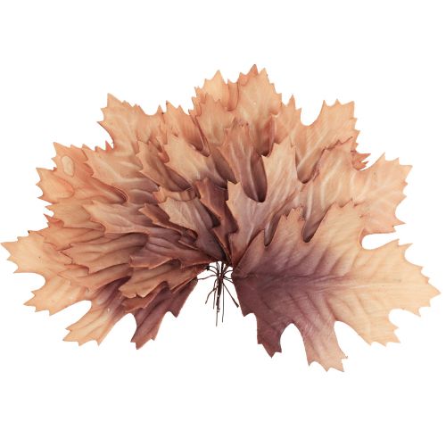 Floristik24 Feuille de chêne rouge feuilles d&#39;automne déco feuilles déco 13×19cm 12pcs
