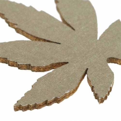 Article Décoration à disperser feuilles jaunes, marron, platine assorties 4cm 72 pcs