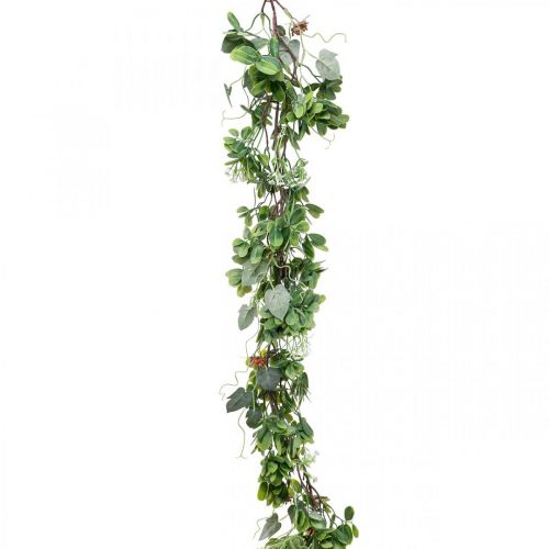 Floristik24 Guirlande de feuilles guirlande déco plante artificielle vert 180cm