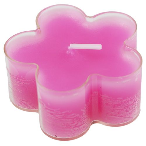 Bougie fleur fuchsia 12 p. | Floristik24.fr