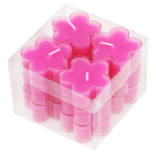 Bougie fleur fuchsia 12 p. | Floristik24.fr