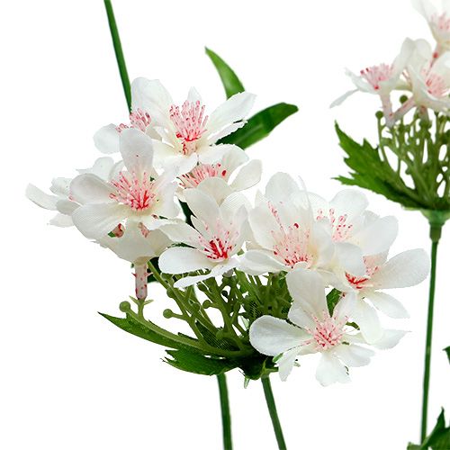 Article Branche fleurie blanche L70cm