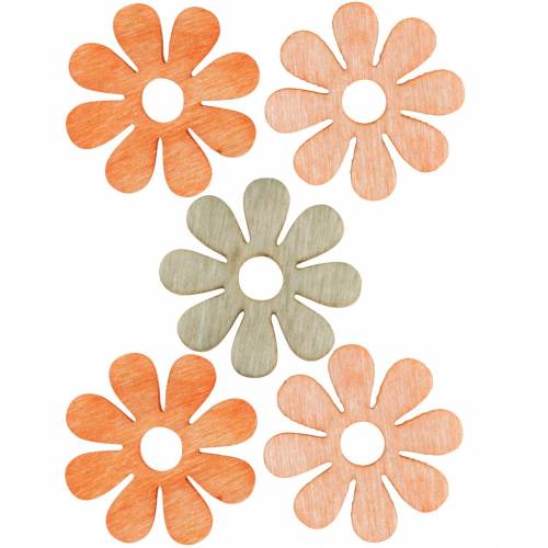 Fleurs à disperser, décoration printanière, fleurs en bois, fleurs de décoration dispersées 144 pcs