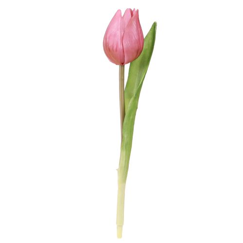 Article Décoration florale Tulipes Fleurs artificielles Violet 20cm 6 Pcs