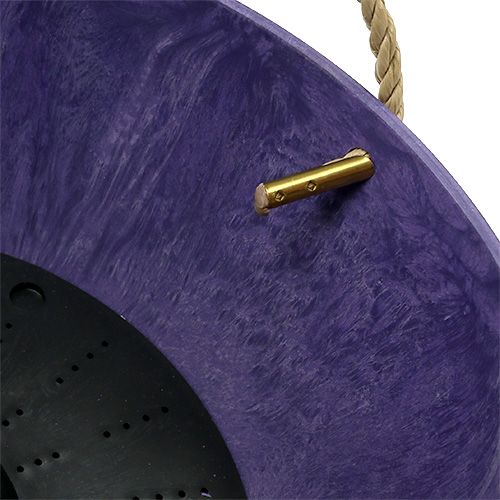 Floristik24 Panier à fleurs &quot;Fiona&quot; Ø25cm H12cm violet
