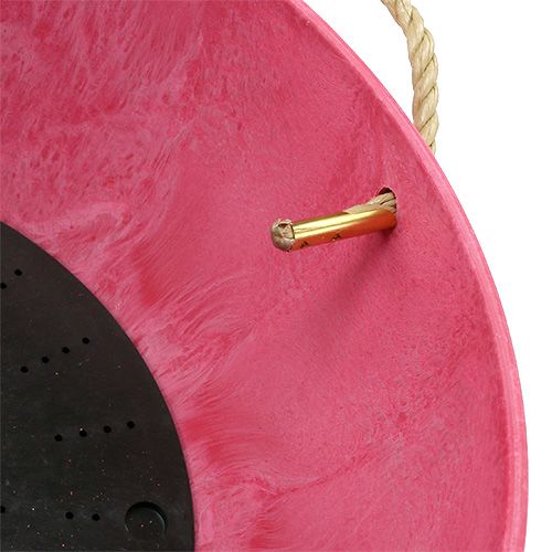 Floristik24 Corbeille à fleurs "Fiona" Ø25cm H12cm rose