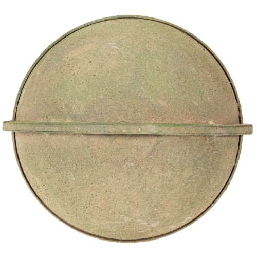 Article Corbeille fleurie, panier suspendu, décoration métal jardin Ø16cm H38cm