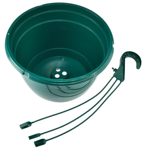 Floristik24 Panier suspendu cache-pot vert pot suspendu Ø25cm H50cm