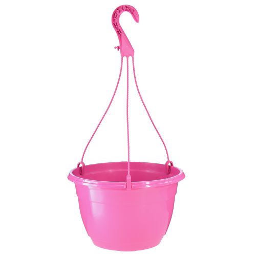 Floristik24 Panier suspendu pot de fleurs rose à trous Ø25cm H50cm