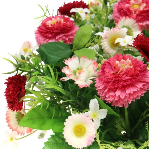 Floristik24 Couronne de fleurs avec pâquerettes Ø 28 cm abricot