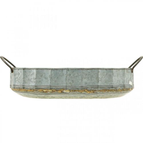 Article Coupe fleur métal zinc bol antique set de 2 L45cm/59cm
