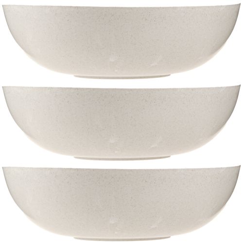 Article Bol à fleurs bol en plastique beige chiné Ø30cm 3pcs