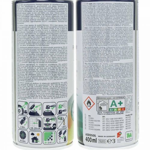 Article Peinture à base d&#39;eau blanche sans Belton blanc brillant en aérosol blanc pur 400ml