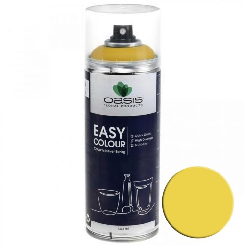 Floristik24 OASIS® Easy Color Spray, peinture en aérosol jaune 400ml