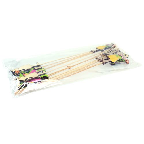Article Bouchon de fleur roi grenouille bouchon décoratif bois 8cm 12 pcs