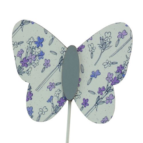 Article Bouchon de fleur papillon fleur bouchon décoratif bois 7cm 12 pcs