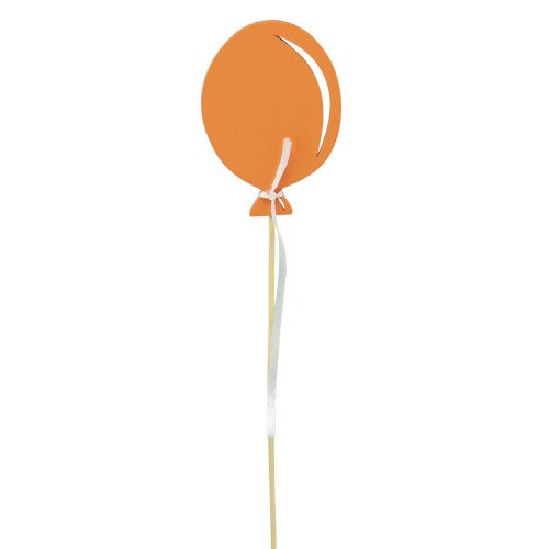 Bouchon de fleur bouquet décoration gâteau topper ballon orange 28cm 8pcs