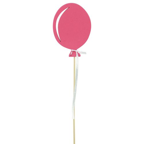 Article Bouchon de fleur bouquet décoration gâteau topper ballon rose 28cm 8 pcs