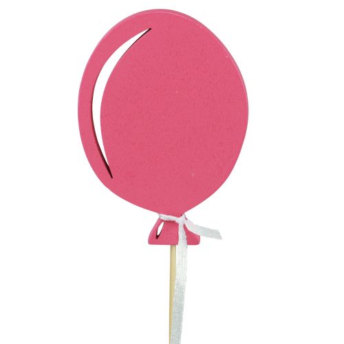 Article Bouchon de fleur bouquet décoration gâteau topper ballon rose 28cm 8 pcs