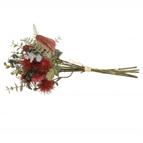 Floristik24 Bouquet fleurs artificielles eucalyptus chardon décoration florale 36cm