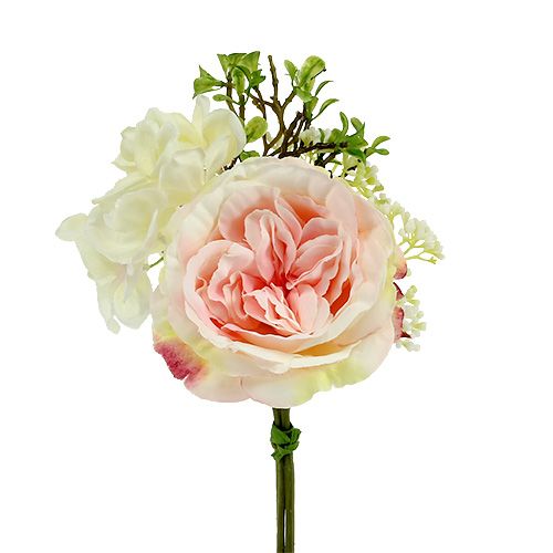 Floristik24.fr Mini bouquet de fleurs rose crème 20 cm - acheter pas cher  en ligne