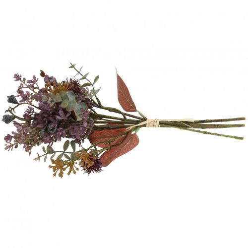 Floristik24 Bouquet artificiel chardon eucalyptus bouquet décoration florale 36cm