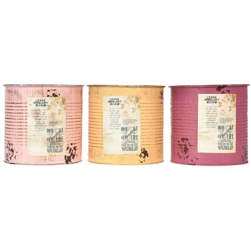 Article Pot de fleurs vintage de 15 cm (lot de 3) pour la décoration du salon et du bureau