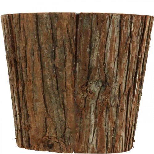 Floristik24 Grand cache-pot, cache-pot, décoration écorce d'arbre Ø22,5cm H20cm