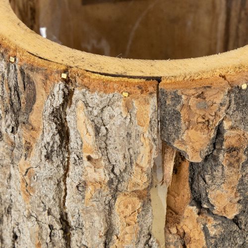 Article Pot de fleurs en bois épouvantail rouille H24,5cm