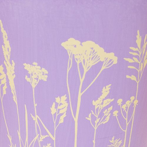 Pot de fleurs rond aux couleurs pastel, orné de motifs floraux, pour plantes d'intérieur, 12 cm, lot de 3. | Floristik24.fr