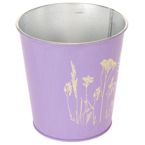 Pot de fleurs rond aux couleurs pastel, orné de motifs floraux, pour plantes d'intérieur, 12 cm, lot de 3. | Floristik24.fr
