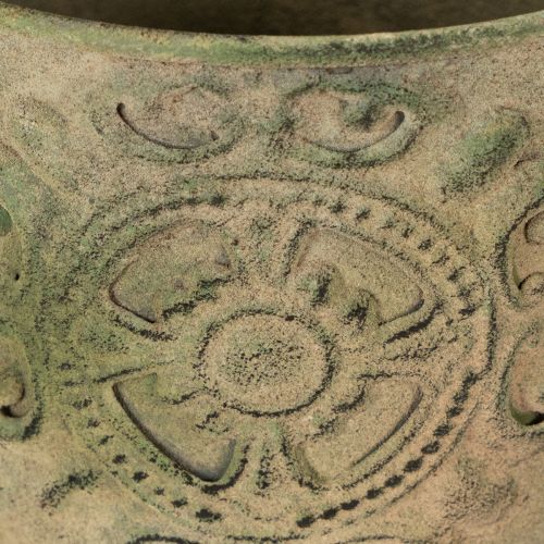 Article Pot de fleurs en métal, vert, vintage, Ø 22 cm – 13,5 cm, lot de 3