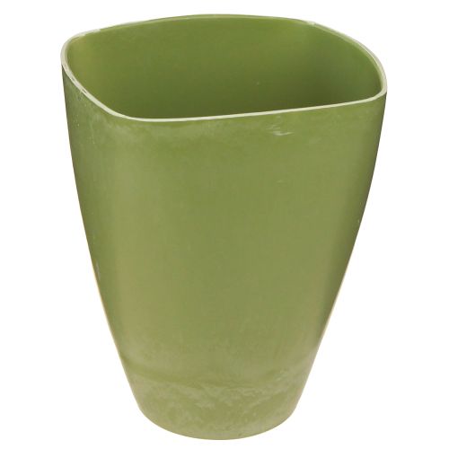 Article Pot à orchidées pot de fleur vase plastique vert H16,5cm 4pcs