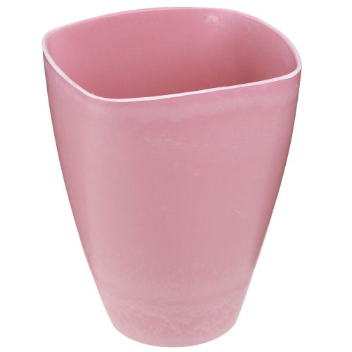 Article Pot de fleur vase plastique pot d&#39;orchidée rose H16,5cm 4pcs