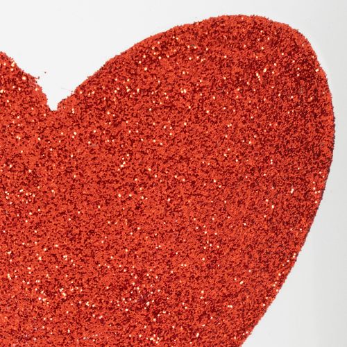 Article Pot de fleurs blanc à cœur rouge, jardinière, Ø13cm H10,5cm