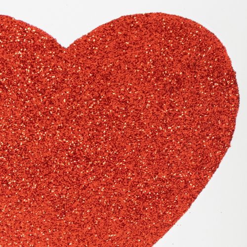 Article Pot de fleurs blanc à cœur rouge, jardinière, Ø18cm H13,5cm