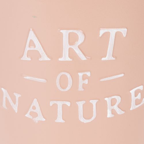 Pot de fleurs en zinc Art of Nature, rose antique, Ø 17,5 cm H 15 cm | Floristik24.fr