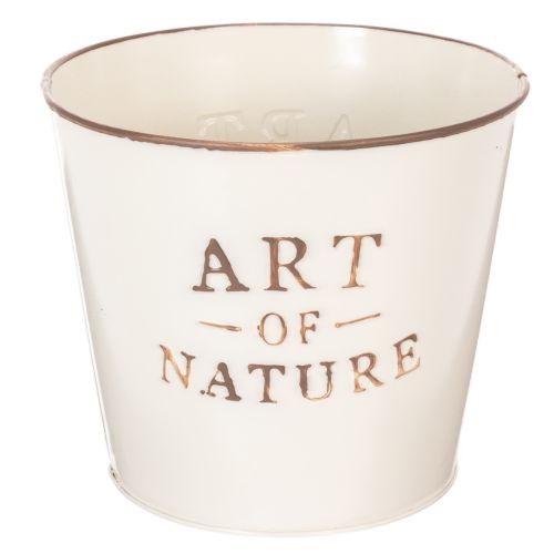 Pot de fleurs en zinc Art of Nature Crème Ø17,5 cm H15 cm acheter | Floristik24.fr