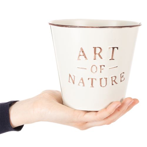 Lot de 2 cache-pots Art of Nature en métal 15 cm multicolores | Floristik24.fr