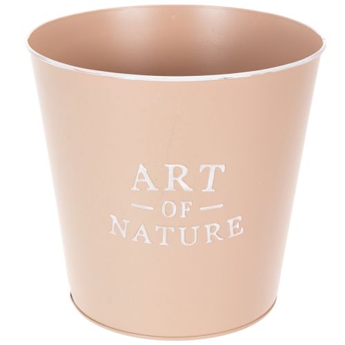 Article Pot de fleurs en zinc, jardinière en métal, rose antique, Ø 22 cm H 21 cm