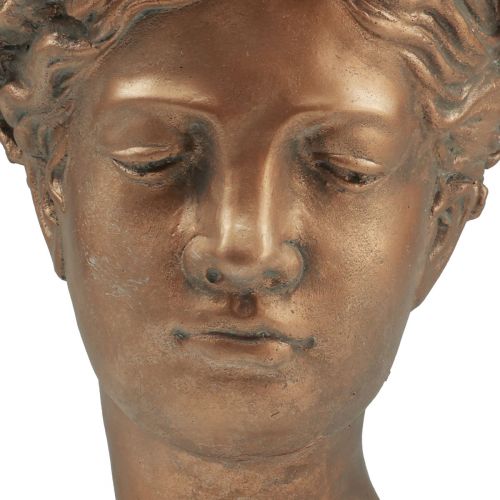 Floristik24 Pot de fleur visage tête de plante jardinière béton H27,5cm