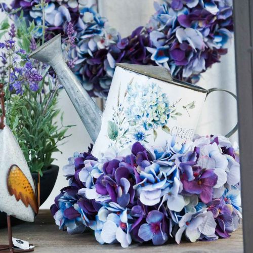 Floristik24 Pot de fleur arrosoir hortensia décoration de jardin cache-pot métal 15cm