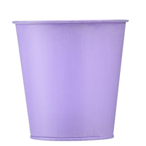 Article Pot de fleurs jardinière en métal violet Ø11,5cm H11,5cm