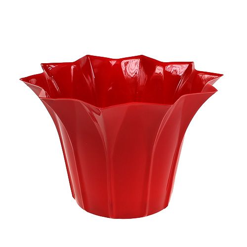 Floristik24 Pot de fleurs en plastique rouge Ø12cm 10pcs