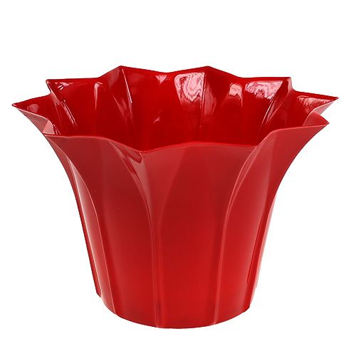 Pot de fleurs en plastique rouge Ø 14 cm 10 p.